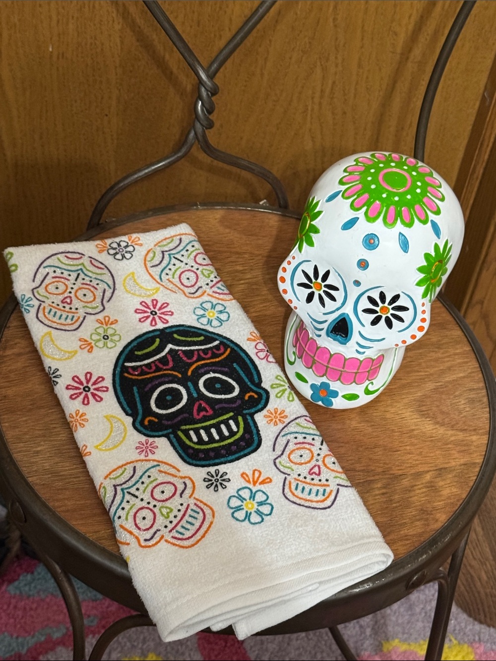 Sugar Skull Kitchen Towel and decor skull